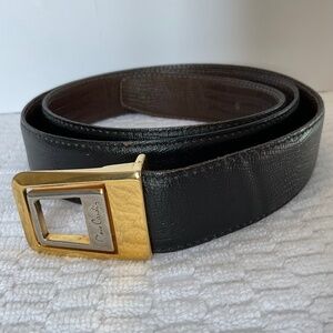 Pierre Cardin Reversible Belt Size 40 Unisex Brown/Black